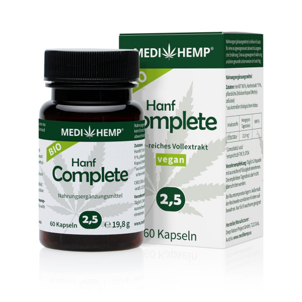 Bio Hanf Complete 2,5%, 60 Kapseln