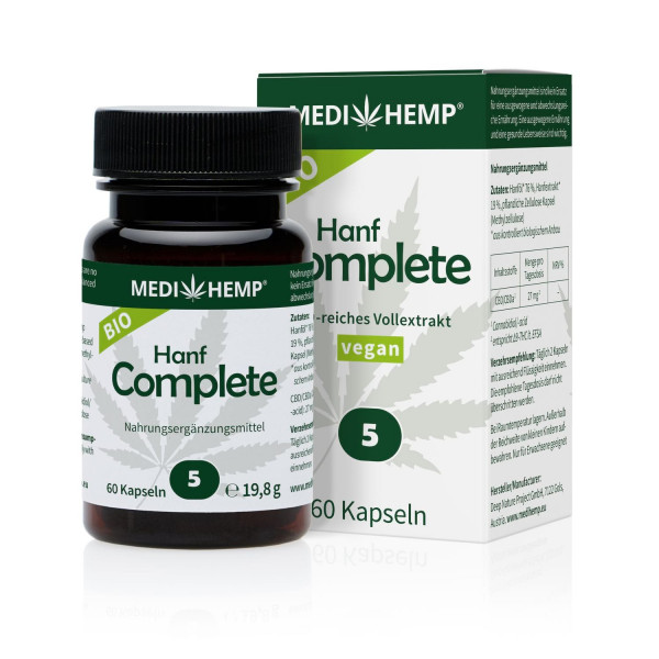 Bio Hanf Complete 5%, 60 Kapseln